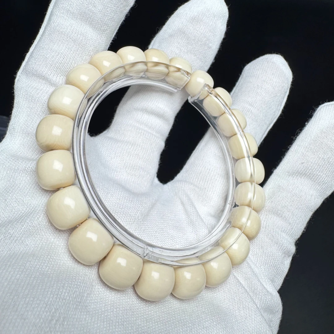 【天选】LX0023猛犸象牙佛珠手串老型10x9mm手串猛犸牙手串