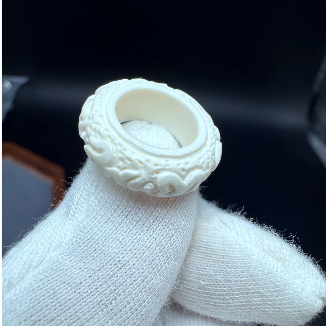 【多样性】QP0002猛犸牙雕花跑环文玩金刚星月菩提手串DIY配饰