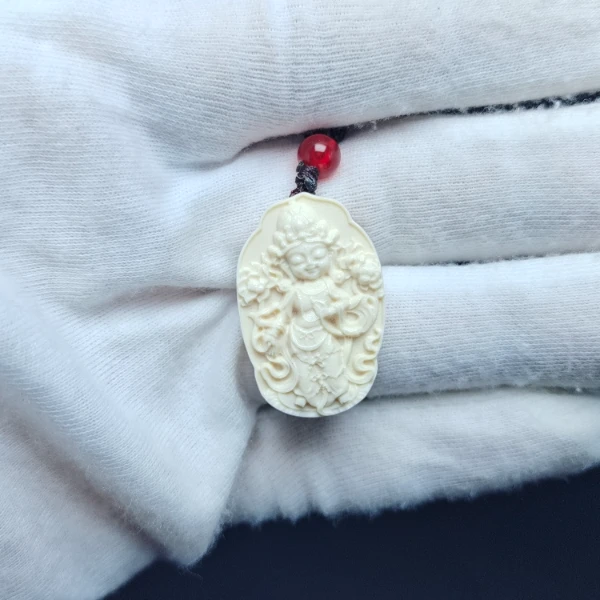 【多样性】DD0134天然猛犸牙冰料精品手工雕刻件吊坠