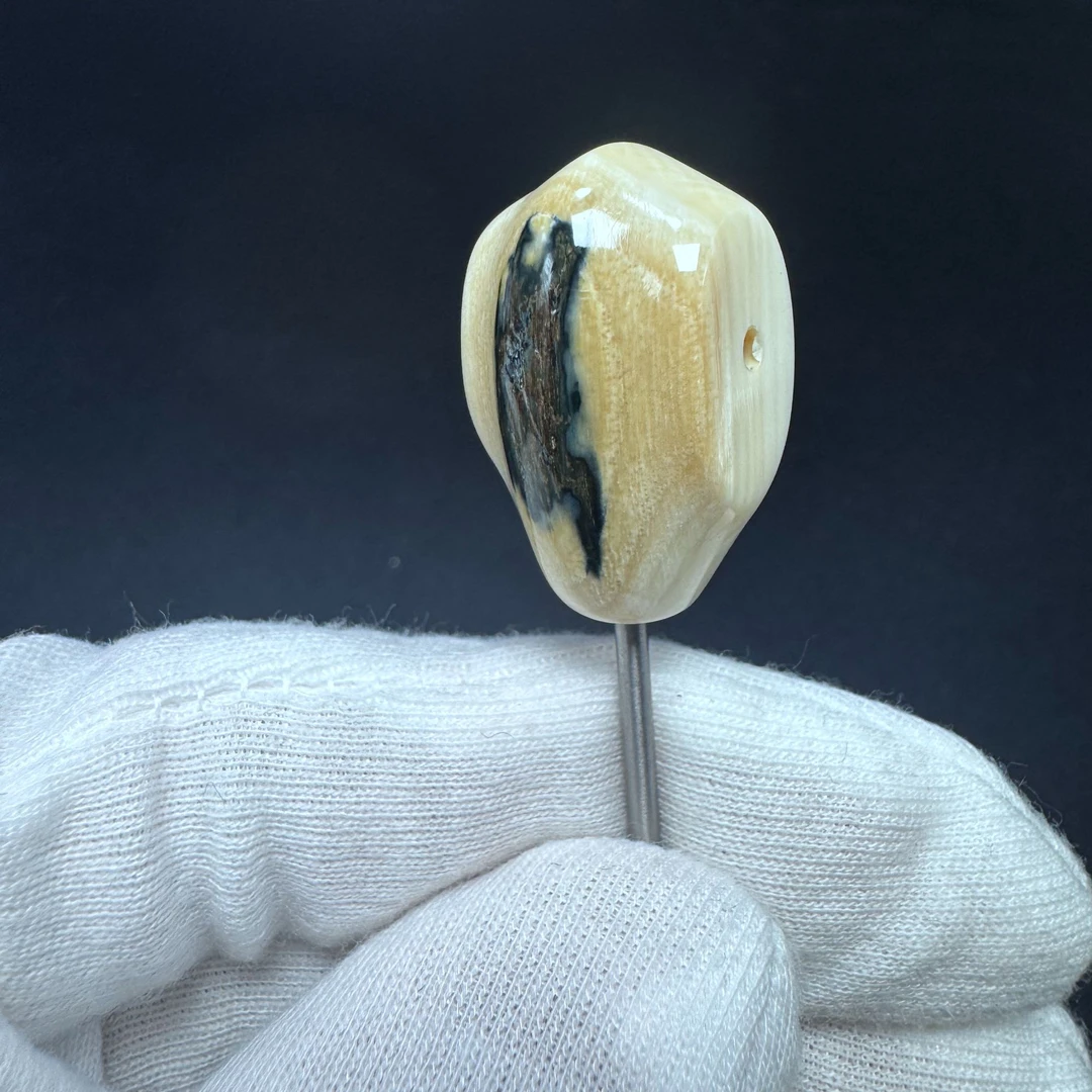 【猛犸兄弟】QT0006猛犸牙精品蓝皮鲨鱼背三通配饰背云佩云配件