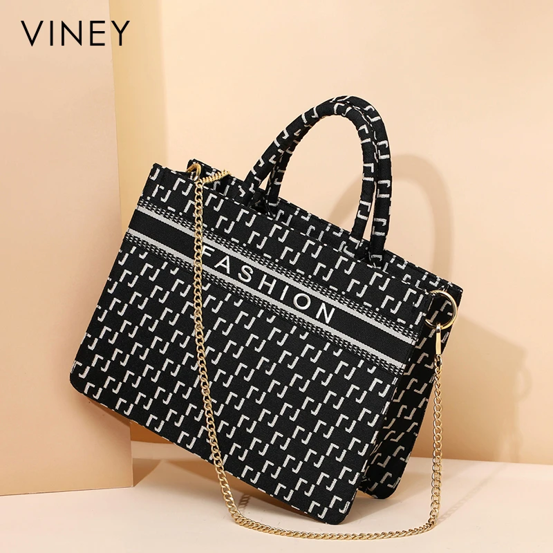 Viney包包女2023新款时尚休闲复古托特包通勤百搭洋气手提单肩包