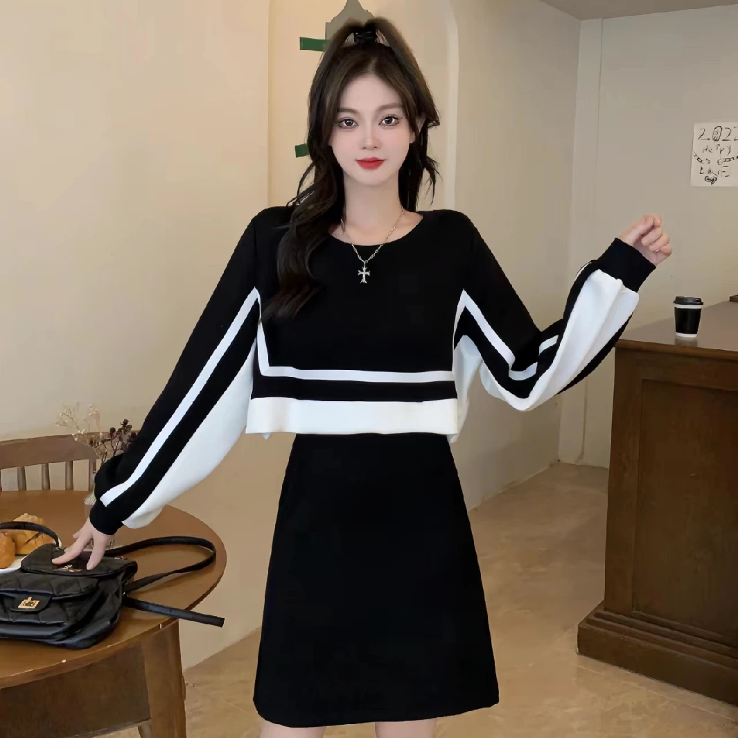 SS1857大码2025新款春秋季爆款高档裙子气质洋气女款显瘦连衣裙