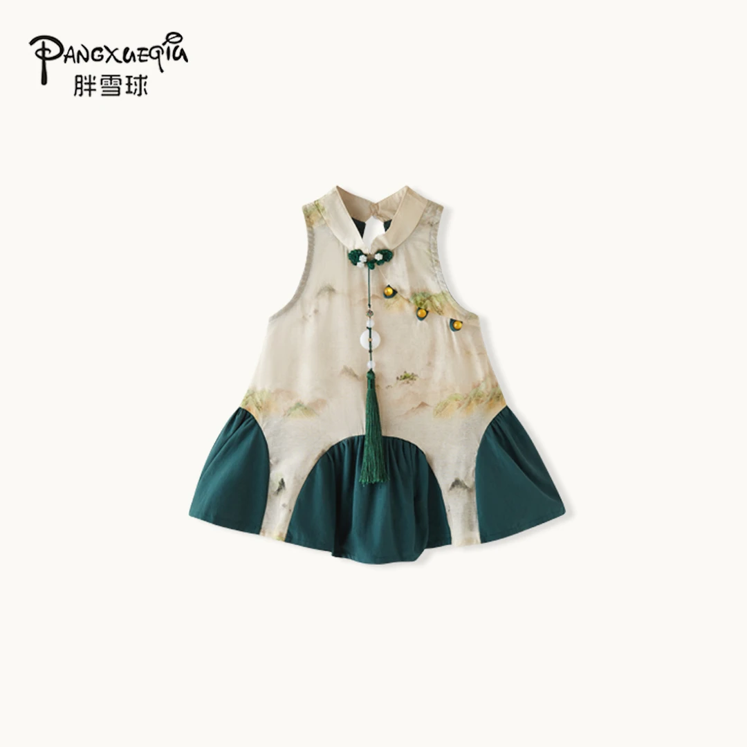 【胖雪球】儿童国风套装2024新款夏季儿童中国风中式小童休闲两件套