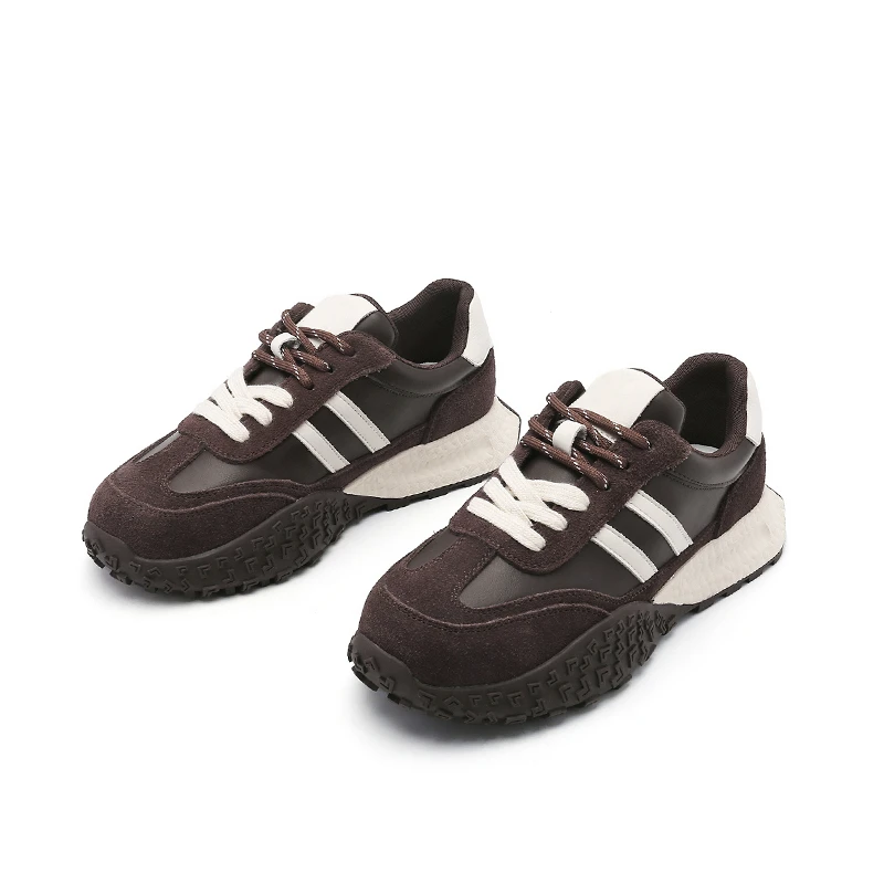 万人迷德训鞋新款高级休闲运动百搭软底阿甘女鞋H45