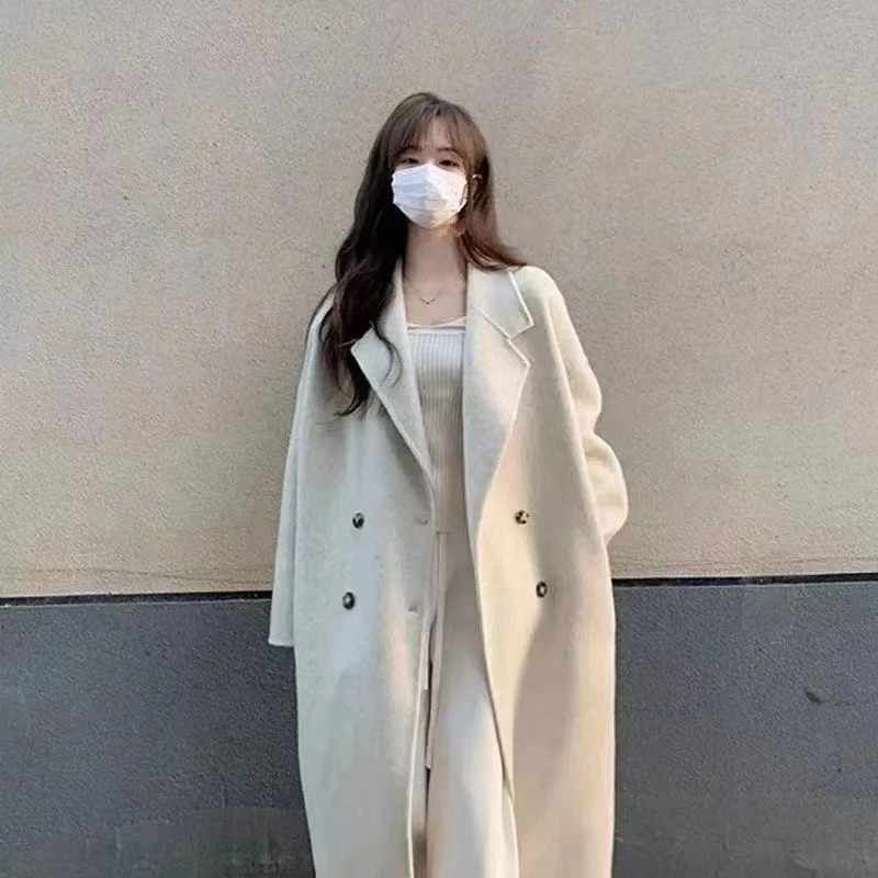 【1-200】冬季双面毛呢大衣休闲外套（非直播时间勿拍）