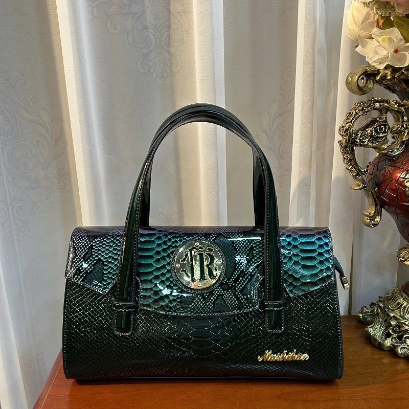 底长34高度20厚13CM气质枕头款女士单肩包斜挎手提包真皮女包6835