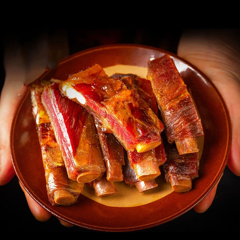 【脆骨条】恩施黑毛藏香猪排骨五花肉柴火慢熏散装赠品实际为准