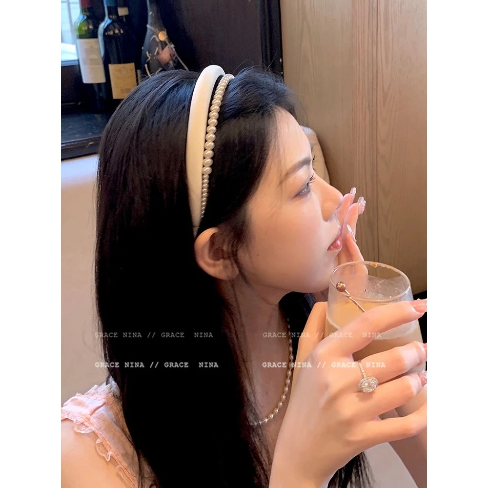 邻家姐姐~气质温柔洋气发箍女网红新款高级感发卡高颅顶头箍发饰