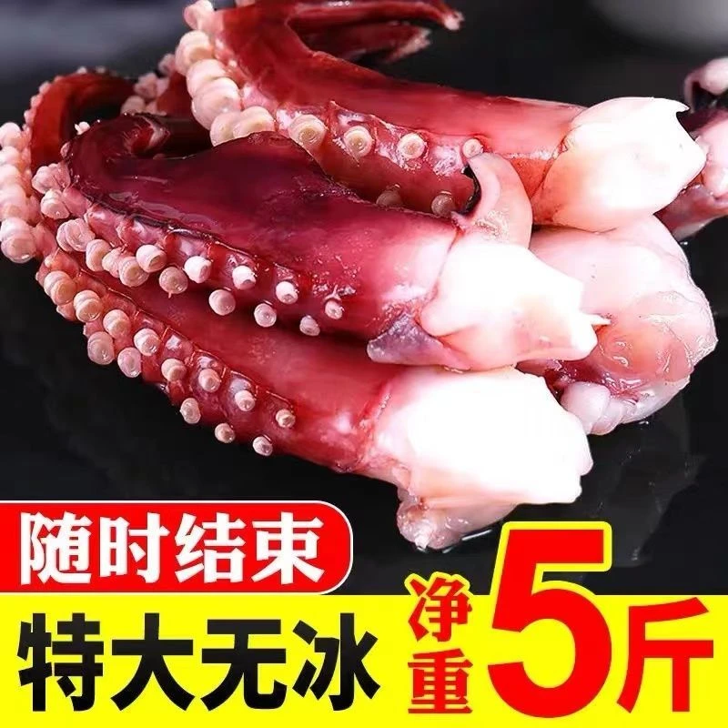新鲜【大章鱼足】鱿鱼须脆口大章鱼足新鲜速冻海鲜章鱼须海鲜海货