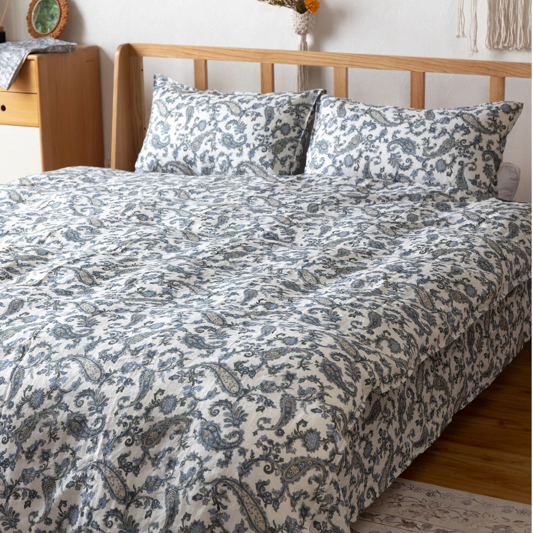 【望岳】100%汉麻印花四件套