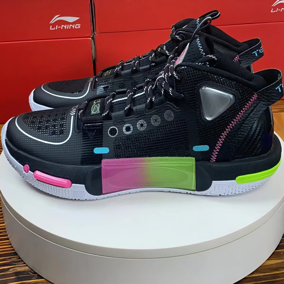 LI-NING/李宁男款篮球场地鞋43码ABPS057-2