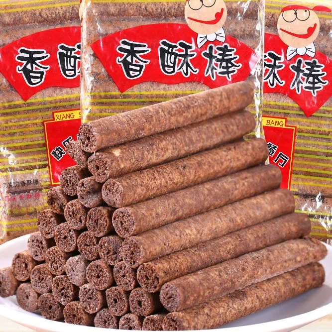 灵光巧克力棒香酥棒好吃香甜美味儿时休闲零食65克实惠装