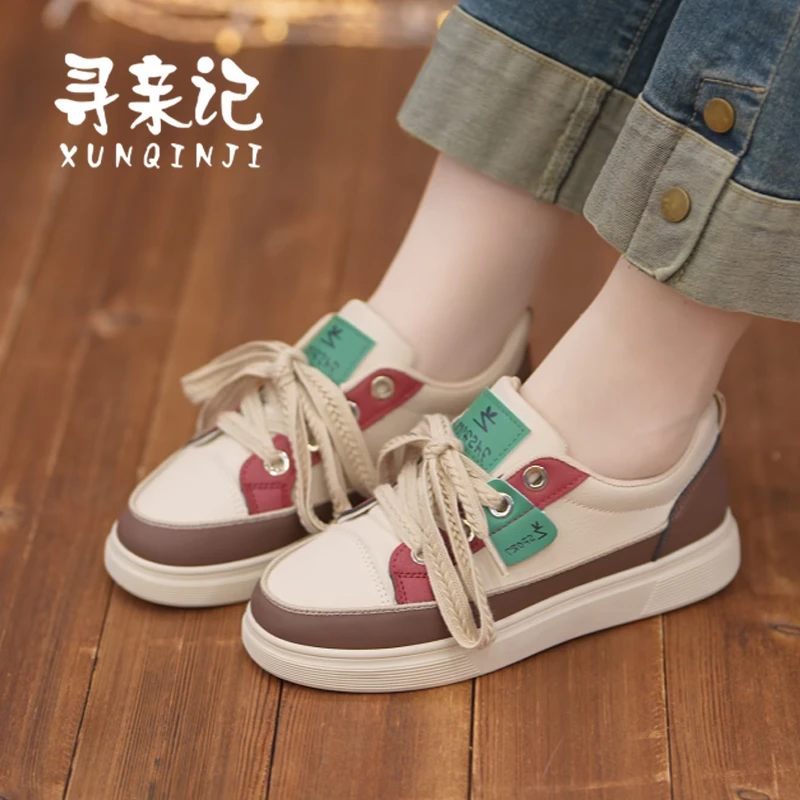 2024新款女韩版ins潮百搭厚底板鞋春秋时尚休闲板鞋透气夏季学生