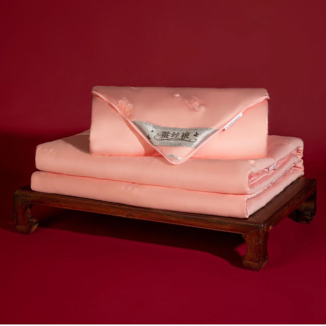 宫嫁·良缘高端桑蚕丝子母被提花结婚喜被可拆卸四季被通用二合一
