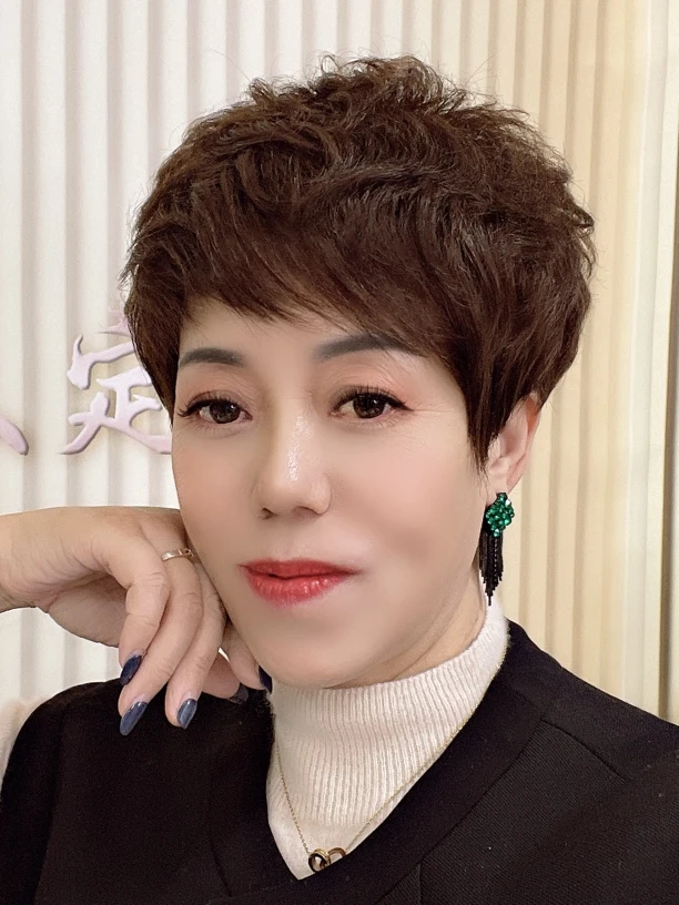宋杰假发．设计款，全真发．手工钩织尺寸定制高品质