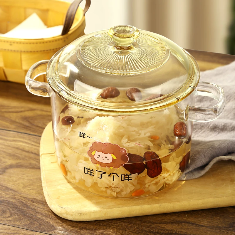 明尚德赠品链接【1.8L】咩了个咩煮面锅大容量沙拉碗茶色耐热透明