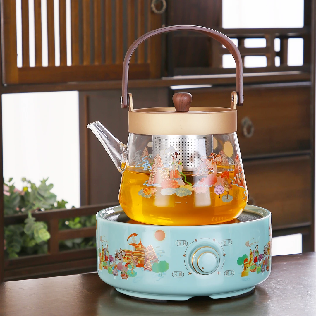 明尚德游园惊梦煮茶壶家用保温蒸煮小型加厚耐热蒸茶