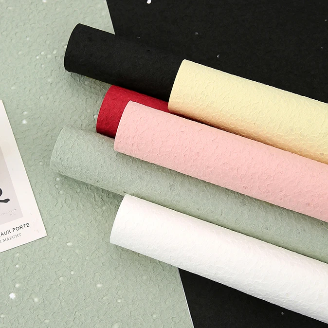 花屿 手工石岩纸皱纹纸鲜花花束包装纸 网红礼品纸 创意纸背景纸