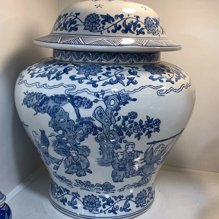 【闪购商品】罐孤*者青花瓷陶瓷罐将军罐
