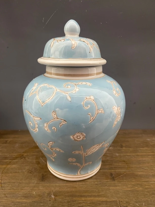 陶瓷将军罐储物罐微瑕罐