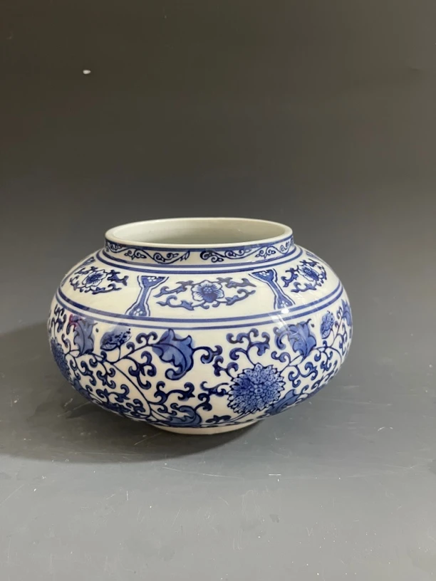 青花陶瓷茶洗笔洗缸
