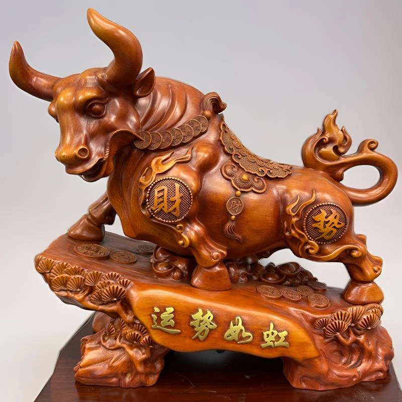 吉瑞福运势如虹牛家居好物客厅玄关电视柜酒柜装饰品摆件工艺品