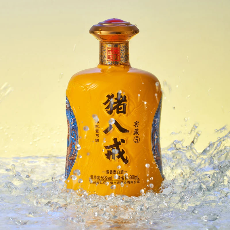 ZHU BA JIE/猪八戒53度酱香型白酒500ml＋五年陈酿100ml53度500ml