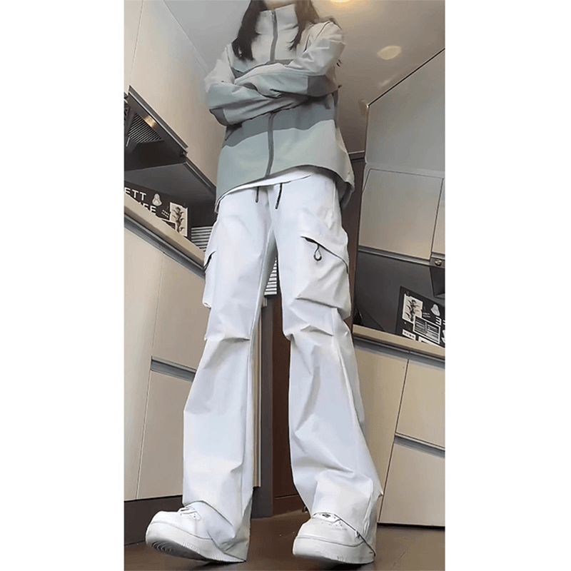 美式机能软壳冲锋裤男款速干工装裤直筒防水防风户外休闲登山裤子