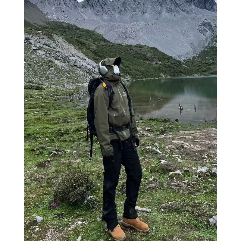 美式尼龙休闲长裤男防水防风户外徒步爬山裤子夏季痞帅登山工装裤