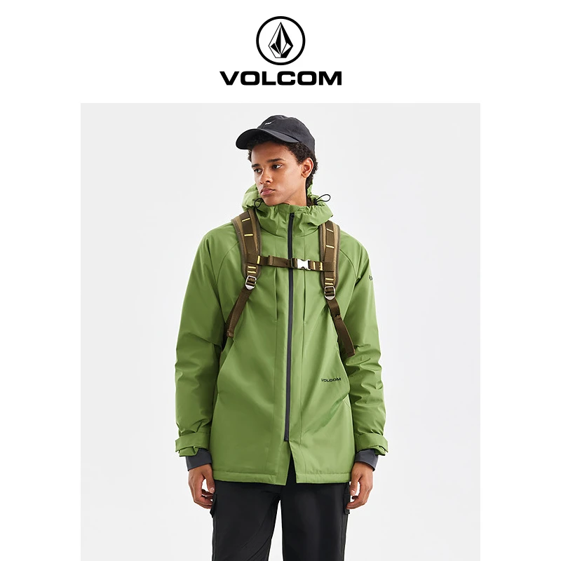 VOLCOM户外冬季防寒保暖连帽休闲羽绒服A1342307