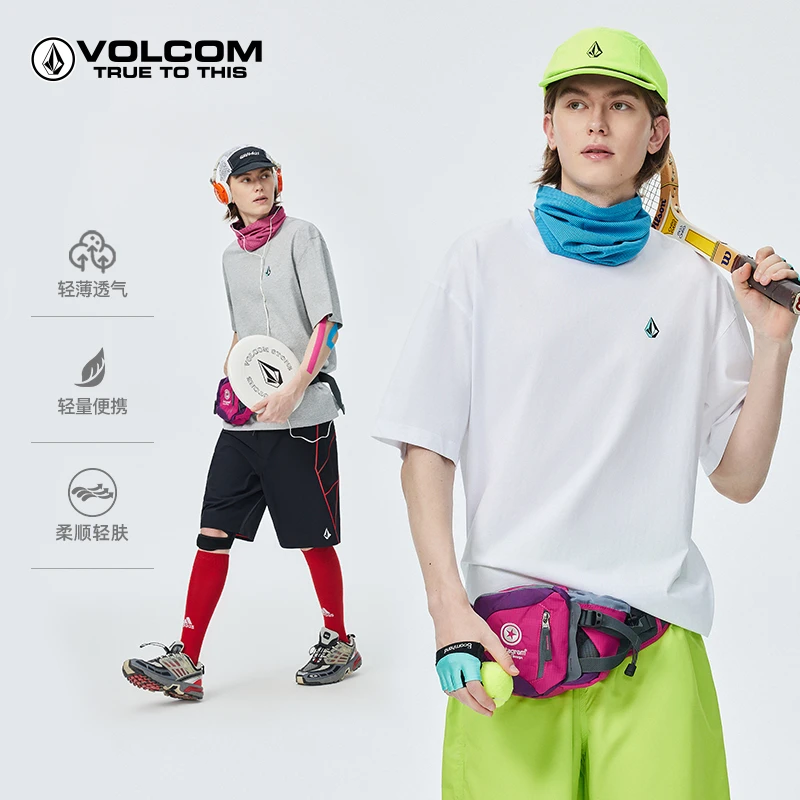 VOLCOM钻石夏季户外运动休闲T恤宽松百搭短袖AD322410