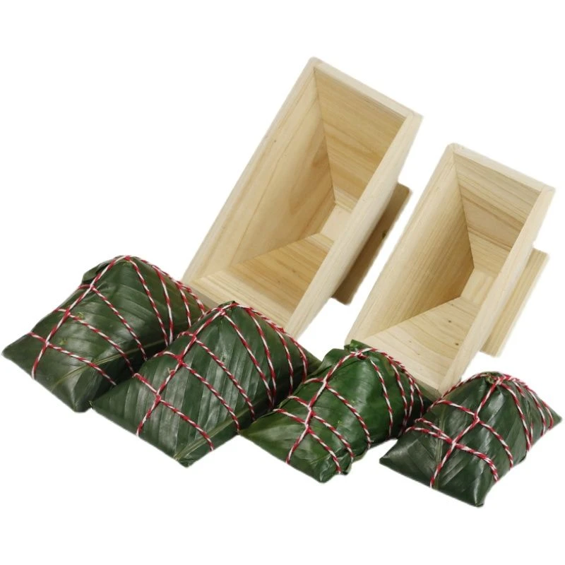 手工包粽子神器家用长款木制模具包广西粽子长方形
