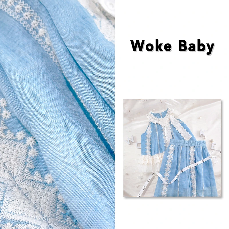 【海边的曼彻斯特】女童夏季2024新款汉服上衣儿风洋气 V8479