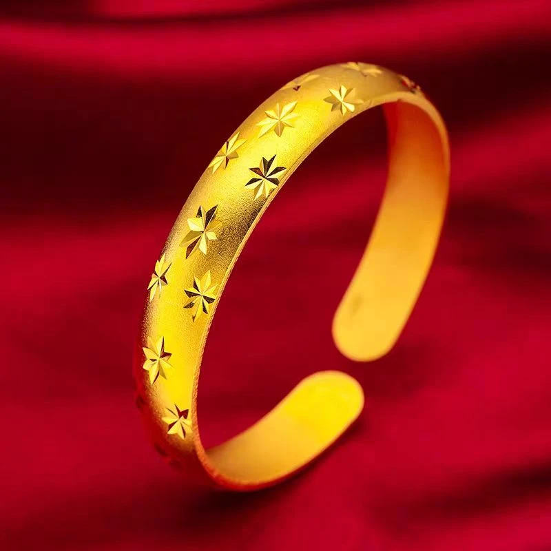 （商家补贴） 满天星开口手镯简单大气经典时尚大方合金手镯