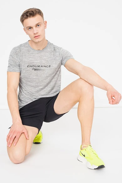 [耐力速干]男士夏季运动速干短袖跑步健身印花T恤