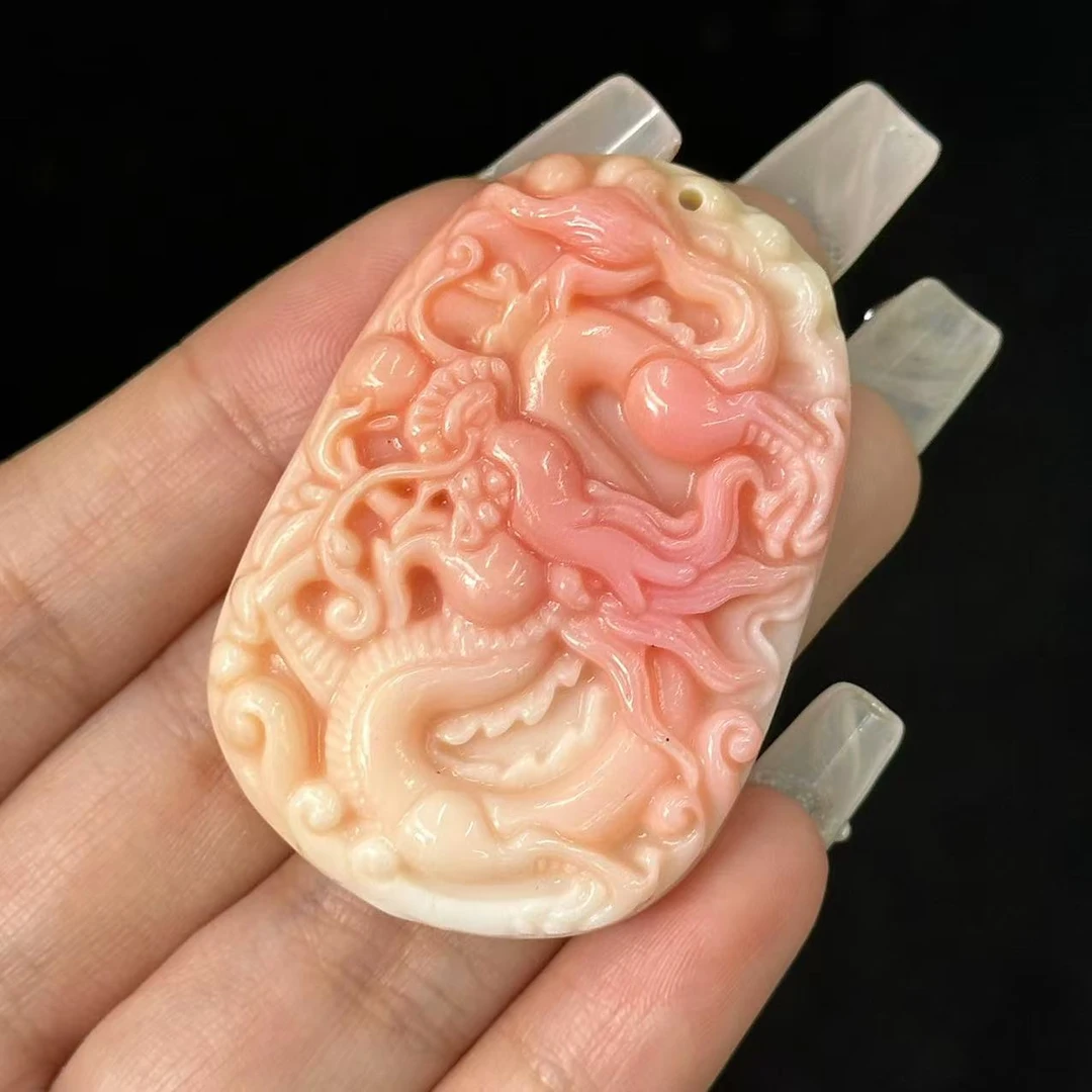 收藏品N 深海高级件毕业级龙腾方牌吊坠DIY珠设计串珠 LG2332