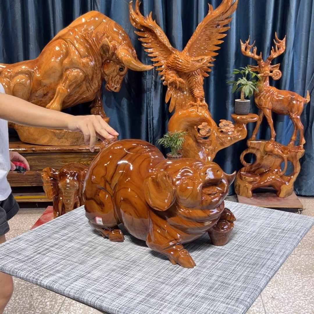 香樟木实木工艺品摆件