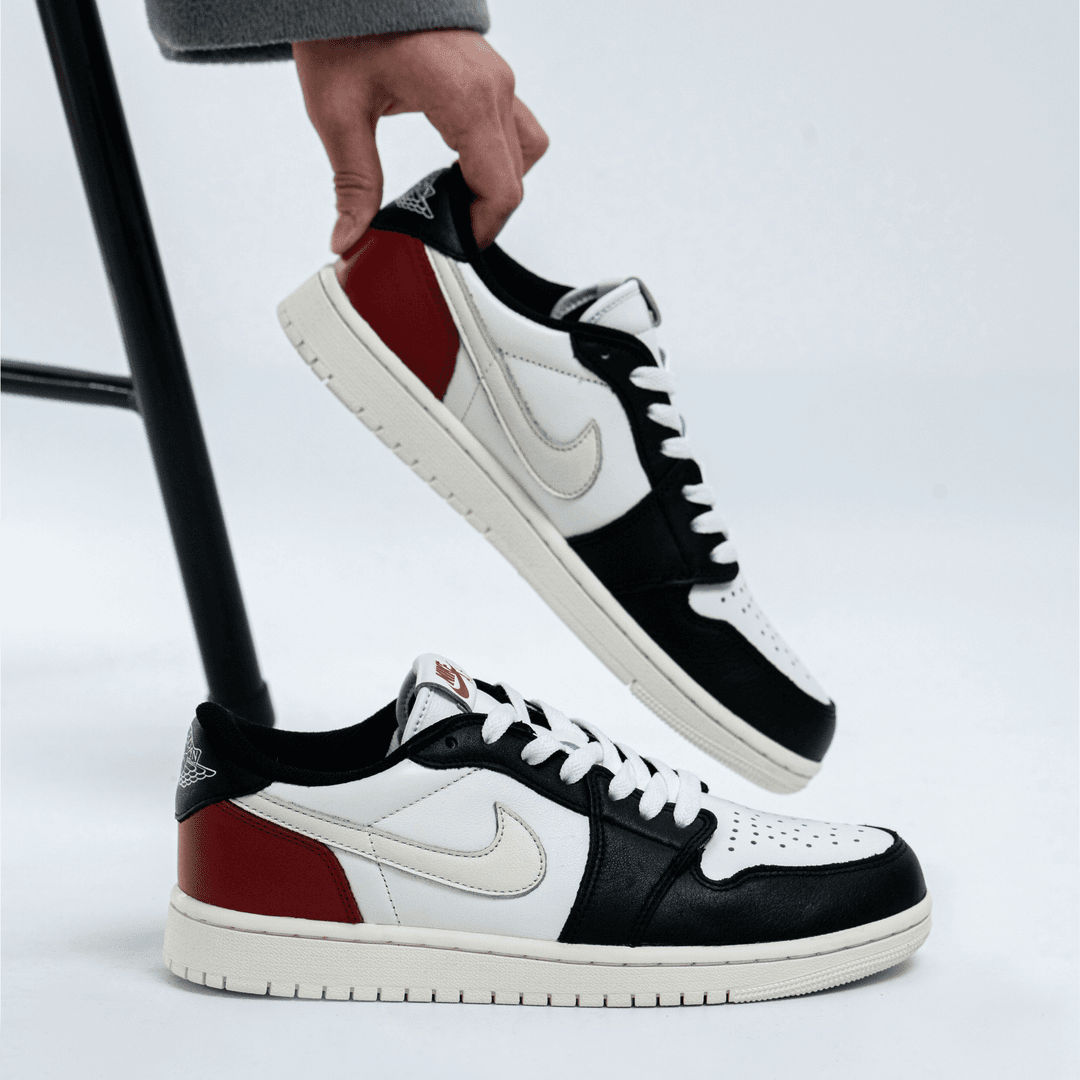 nike/耐克 【定制球鞋】-AJ1Low-芝加哥白底正钩-WH001-001低帮休闲板鞋