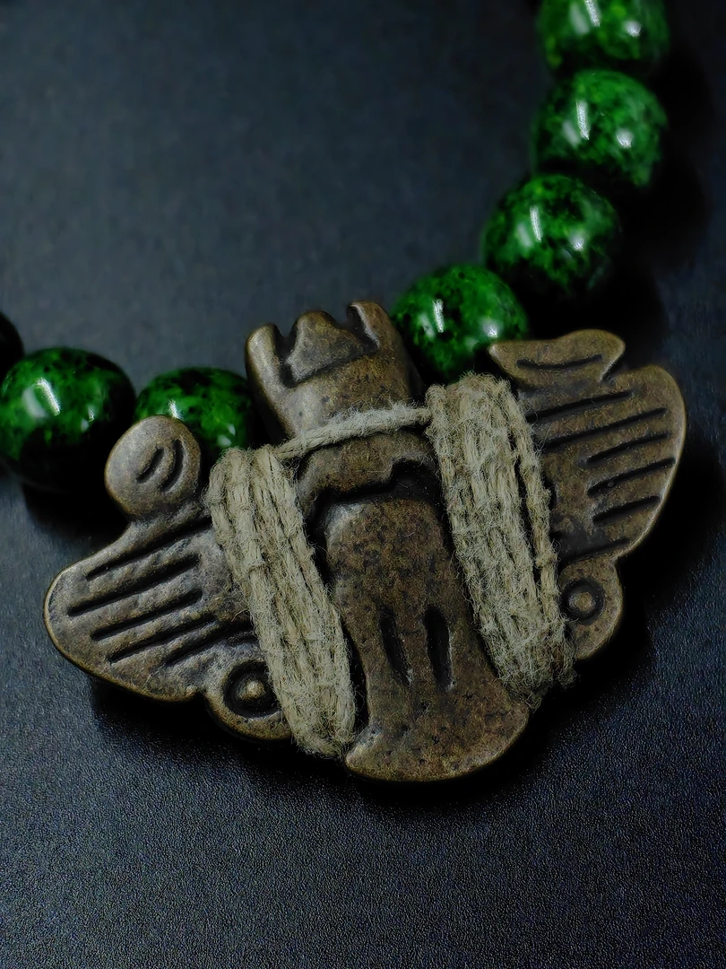 非金属珐琅吊坠 百年托甲特殊形制大鹏鸟