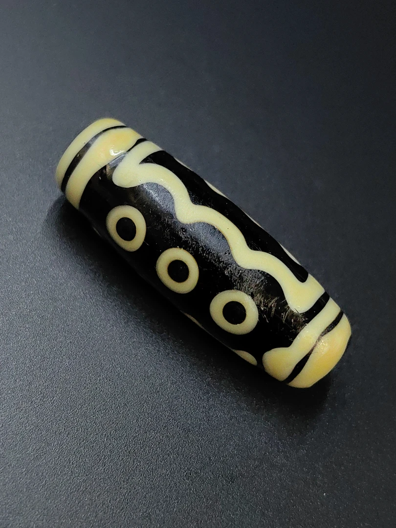 非金属吊坠 清代百年五眼琉璃珠