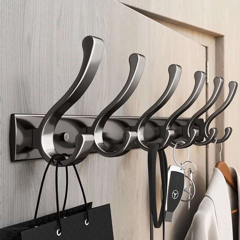 挂衣架门后墙上壁挂挂衣钩免打孔强力承重进门玄关衣服挂架衣帽钩