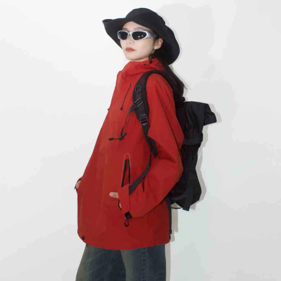 淮木HUAIMU三合一全热封冲锋衣男女冬季石墨烯内胆户外登山服