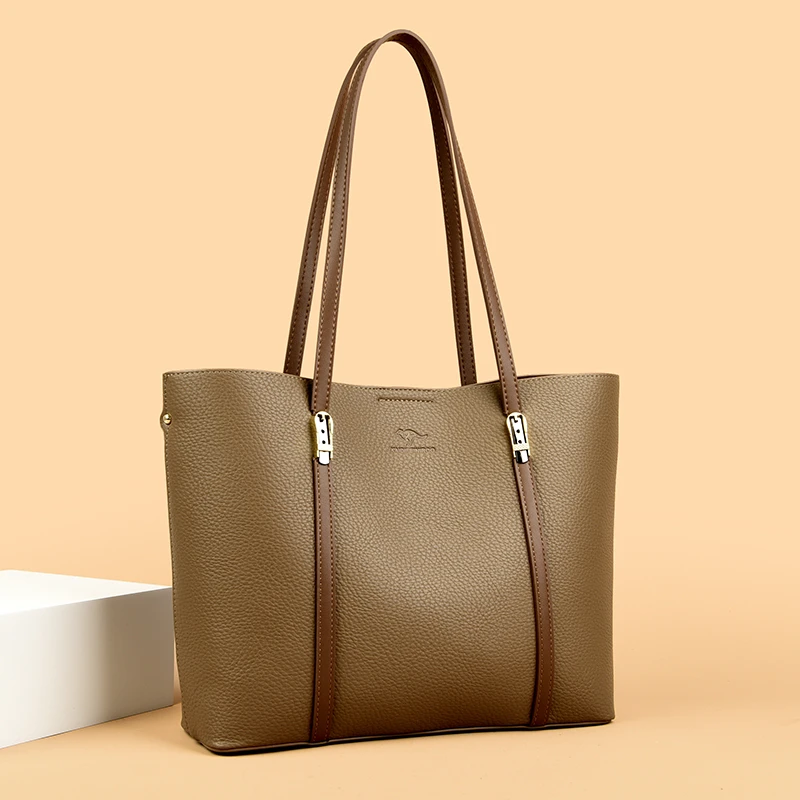 爆款真皮女包皮牌女士单肩包大包外出腋下包百搭能装妈妈包手提包