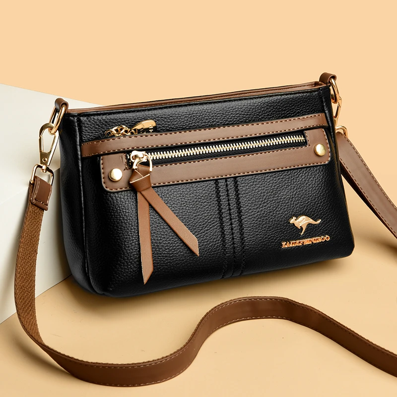 真皮爆款女包软皮女士百搭斜挎包2024年时尚新款妈妈包牛皮单肩包