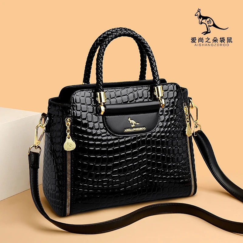 爆款新款女包真皮时尚单肩包软皮女士斜挎包高级时尚手提包妈妈包
