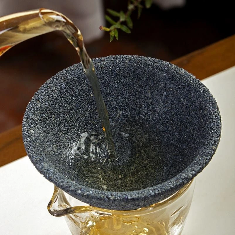 无孔茶漏茶滤公道杯过滤网泡茶神器茶叶水分离茶具配件玻璃滤茶器