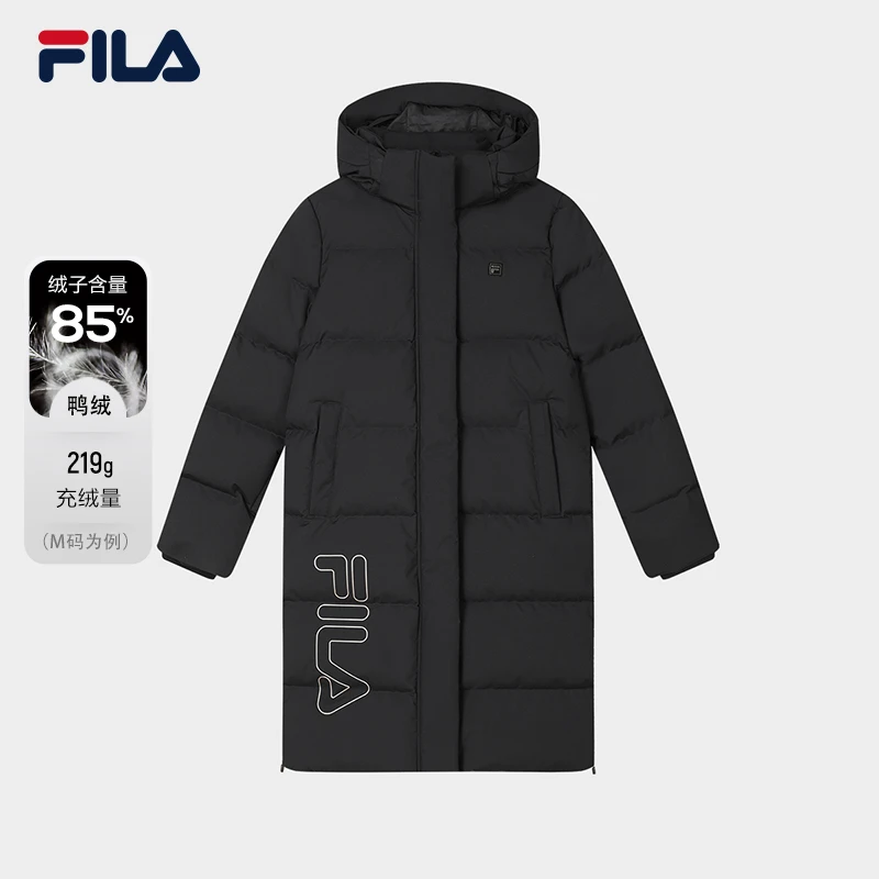 FIA官方中长款羽绒服冬季新款时尚连帽外套 F11W347901F