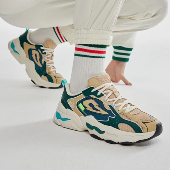 斐乐Y2KxMS男女同款复古运动鞋新款轻便跑步鞋透气F12W/M312122F