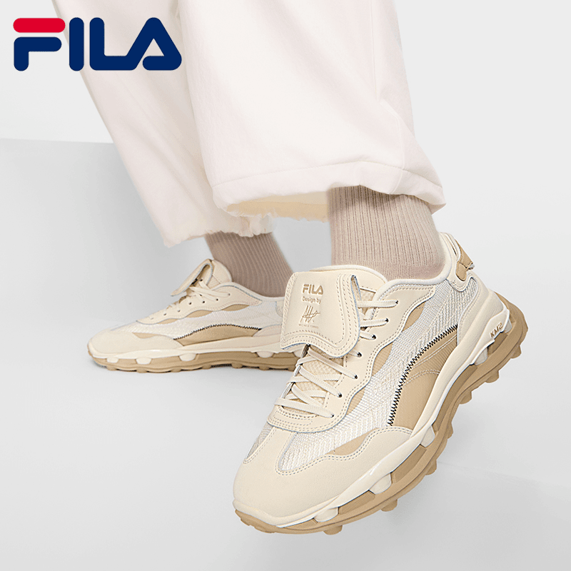 FILA 斐乐官方KM2叠叠鞋24秋新款时尚休闲复古跑鞋F12W/M433105F