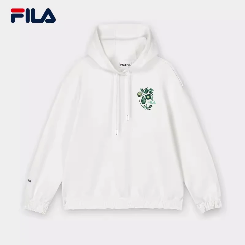 【FILA|V&A联名（摩根）系列】女款2024春季新款连帽卫衣 F11W418203F